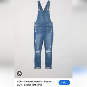 H&M Blue Denim Overalls
